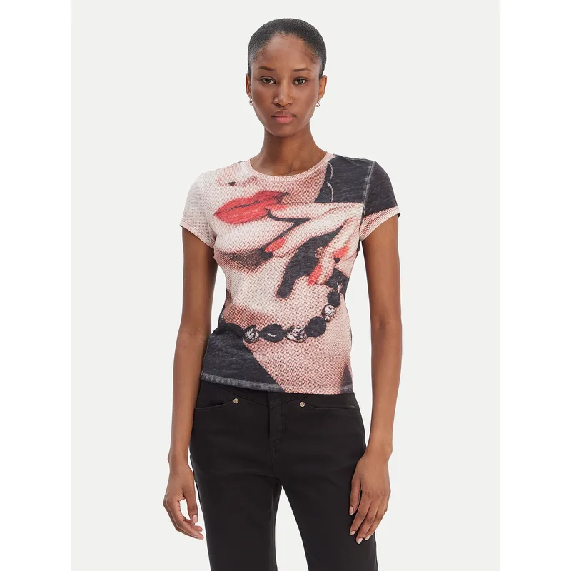 Guess T-Shirt W6RI49 KCCG0 Έγχρωμο Regular Fit