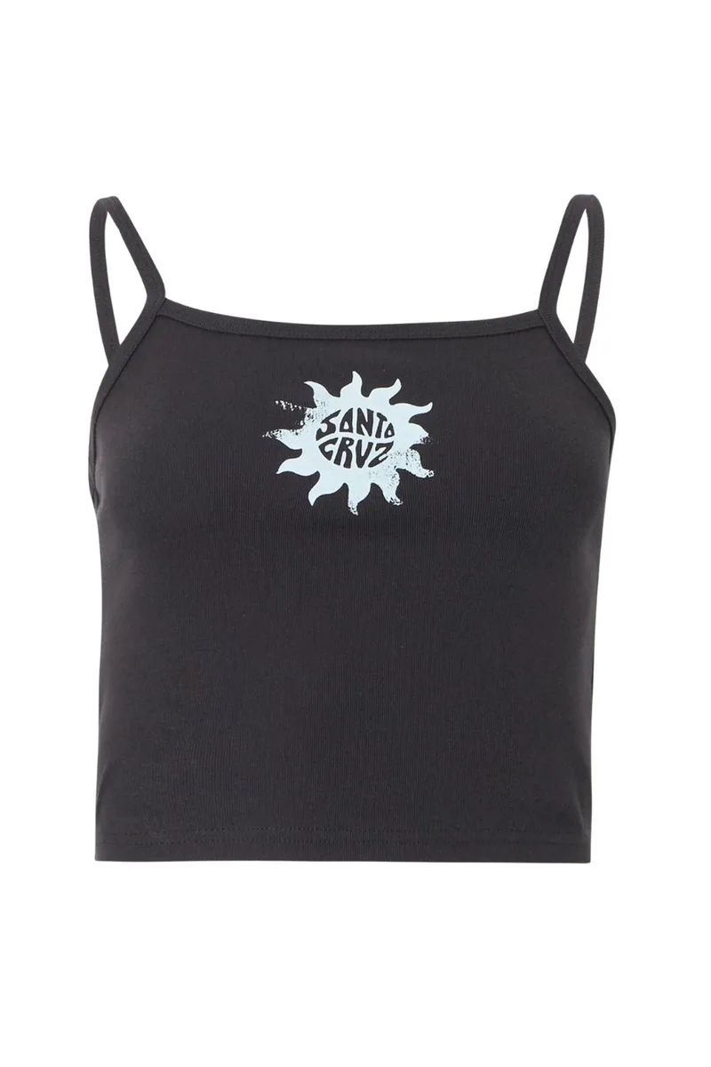 SANTA CRUZ Sun Daze Γυναικείο Crop Top - Μαύρο-SCA-WVE-0814-BLACK