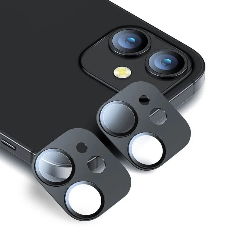 ESR Full Cover 9H Camera Glass iPhone 12 mini Black (2-Pack)