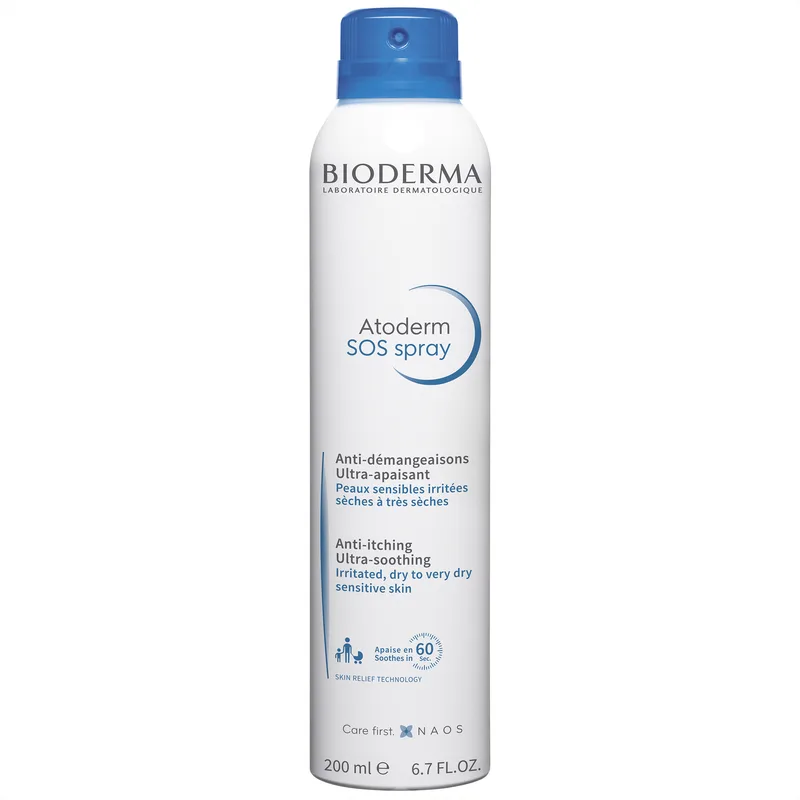 Bioderma Atoderm SOS Face & Body Spray Προσώπου - Σώματος για Άμεση Ανακούφιση & Αντιμετώπιση του Κνησμού 200ml