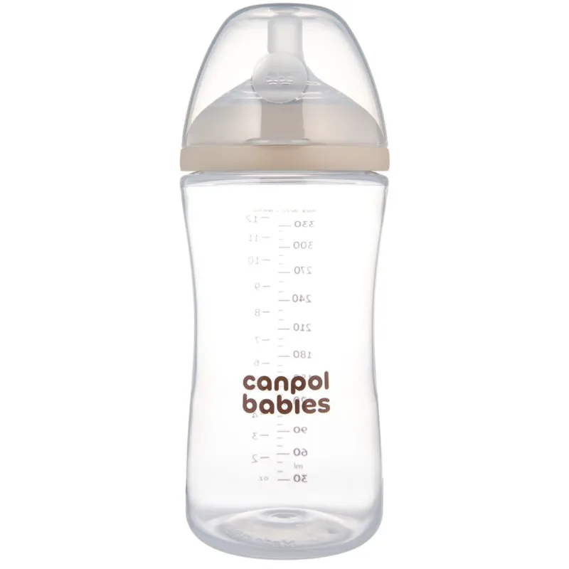 Canpol babies Natural Shape μπιμπερό κατά των κολικών 6m+ 330 ml