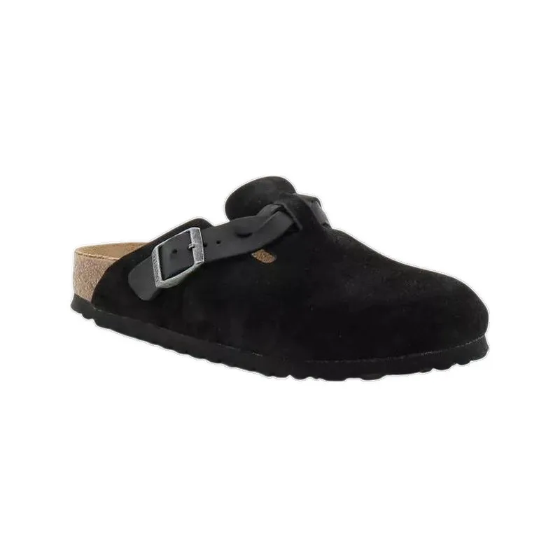 Mules BIRKENSTOCK Mocassins Boston Braided daim