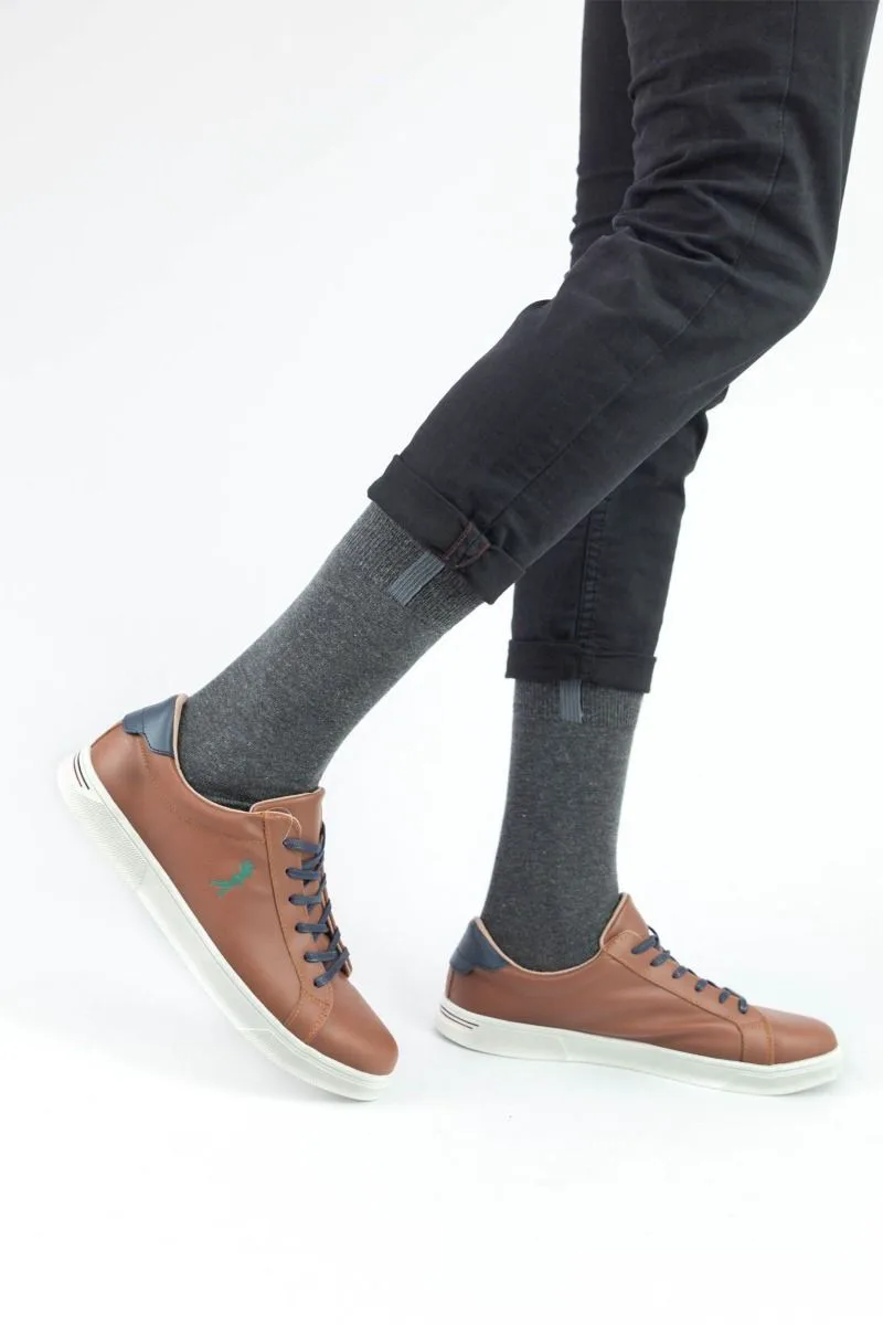 Ανδρικές classic κάλτσες BILLY II Βαμβακερές Trendy 16320 Σκούρο Γκρί
