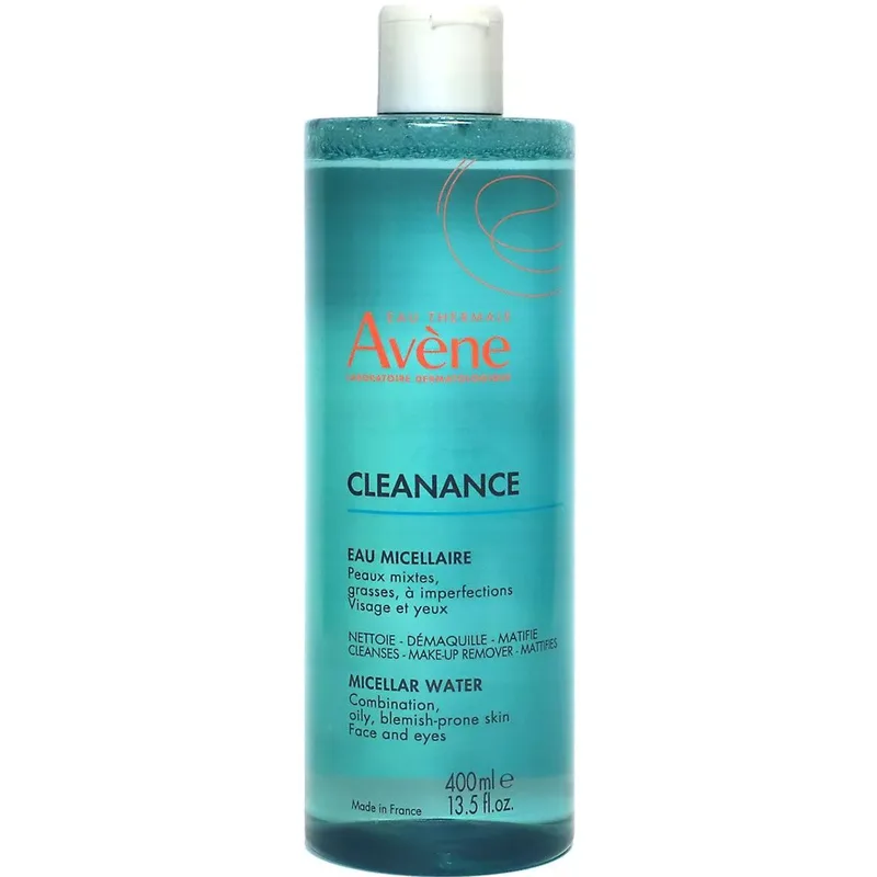 Avene Cleanance Micellar Water for Face & Eyes Μικυλλιακό Νερό Ντεμακιγιάζ για Λιπαρά & Μικτά Δέρματα με Ατέλειες 400ml