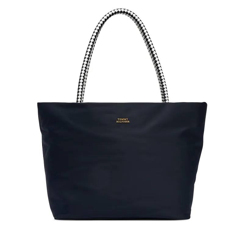 Τσάντα Tommy Hilfiger Th Marina Hobo/Tote Nylon AW0AW18862 Σκούρο μπλε