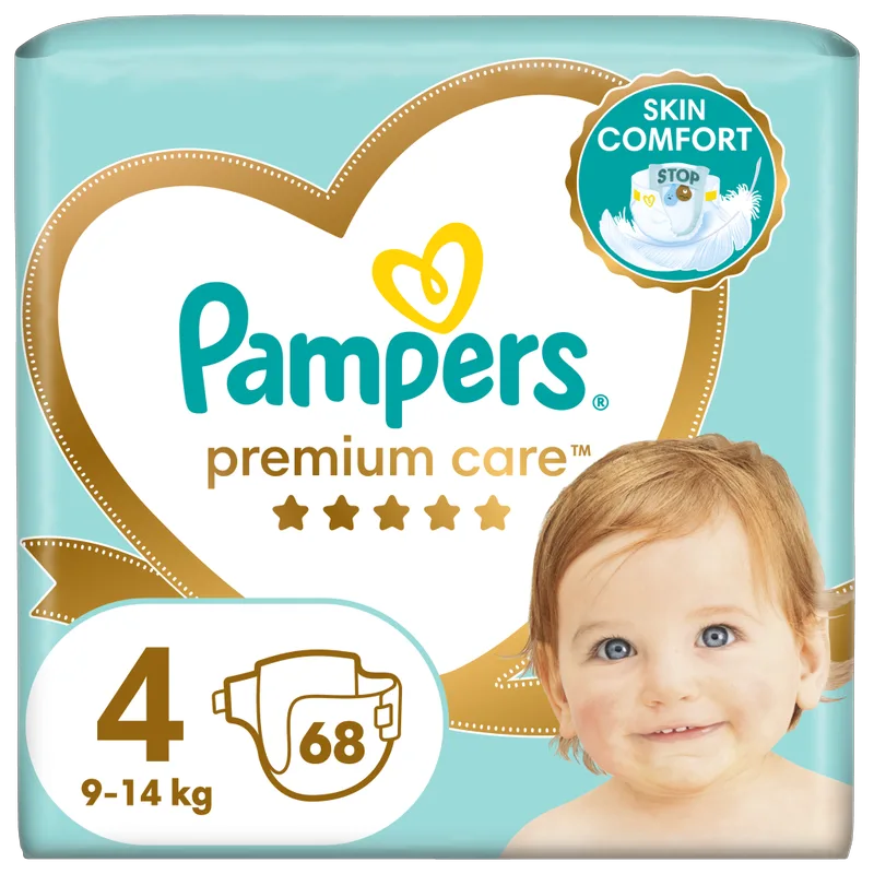 Πάνες Pampers Premium Care Jumbo Plus Pack Νο4 (9-14kg) 68τεμ