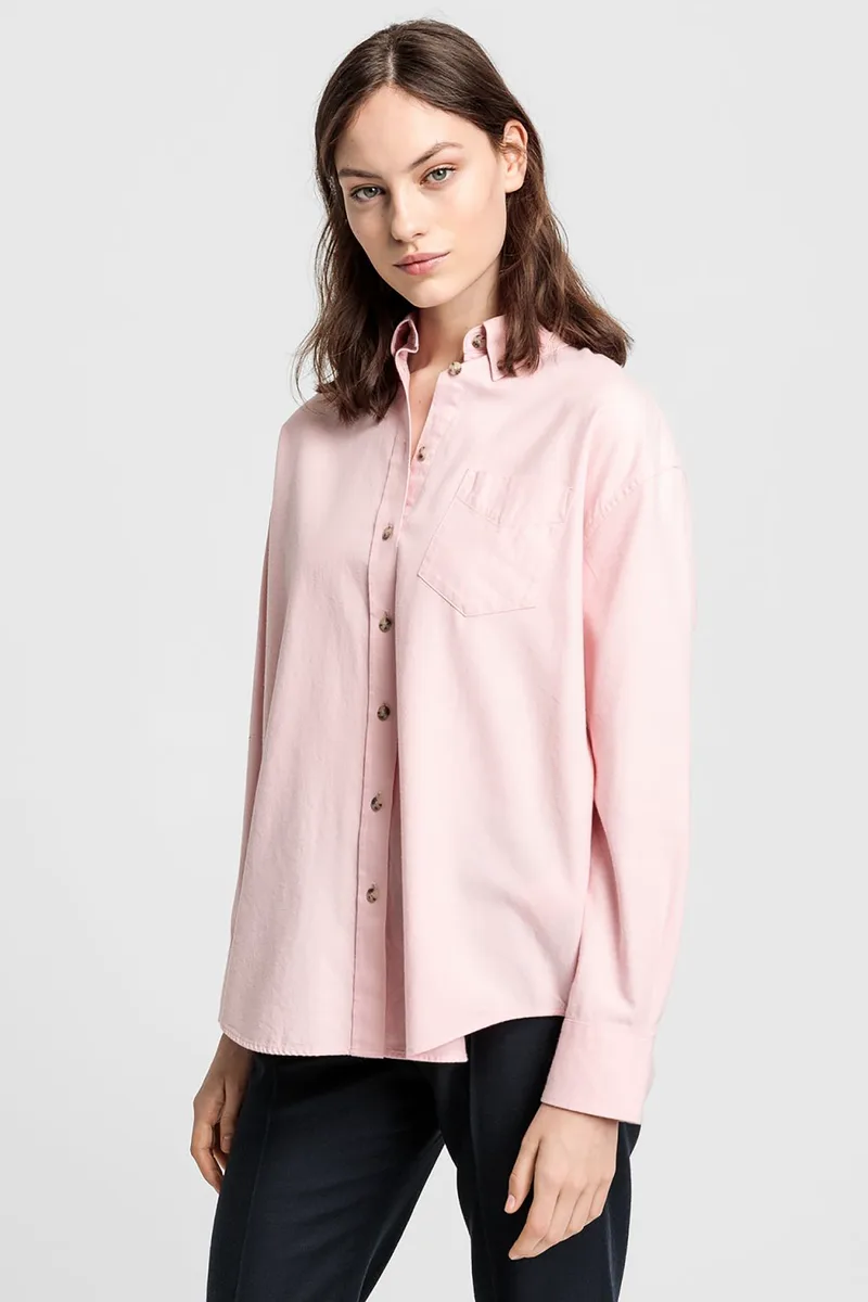 Gant γυναικείο μακρυμάνικο πουκάμισο Ex-Boyfreind fit - 4300036 Ροζ