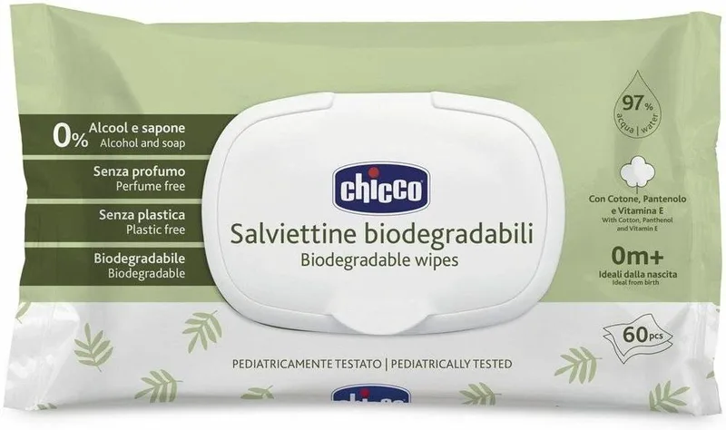 ΜΩΡΟΜΑΝΤΗΛΑ ΚΑΘΑΡΙΣΜΟΥ CHICCO ΜΕ 97% ΝΕΡΌ ΧΩΡΙΣ ΚΑΠΑΚΙ 60ΤΜΧ