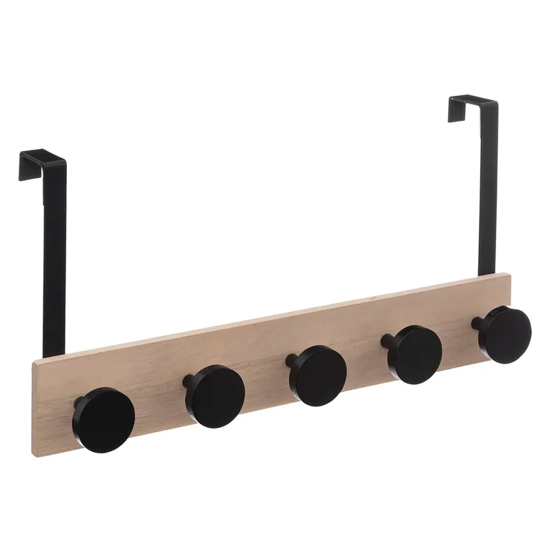 Κρεμάστρα Πόρτας 5 Θέσεων (50x11x24) F-V Hooks Black 181346
