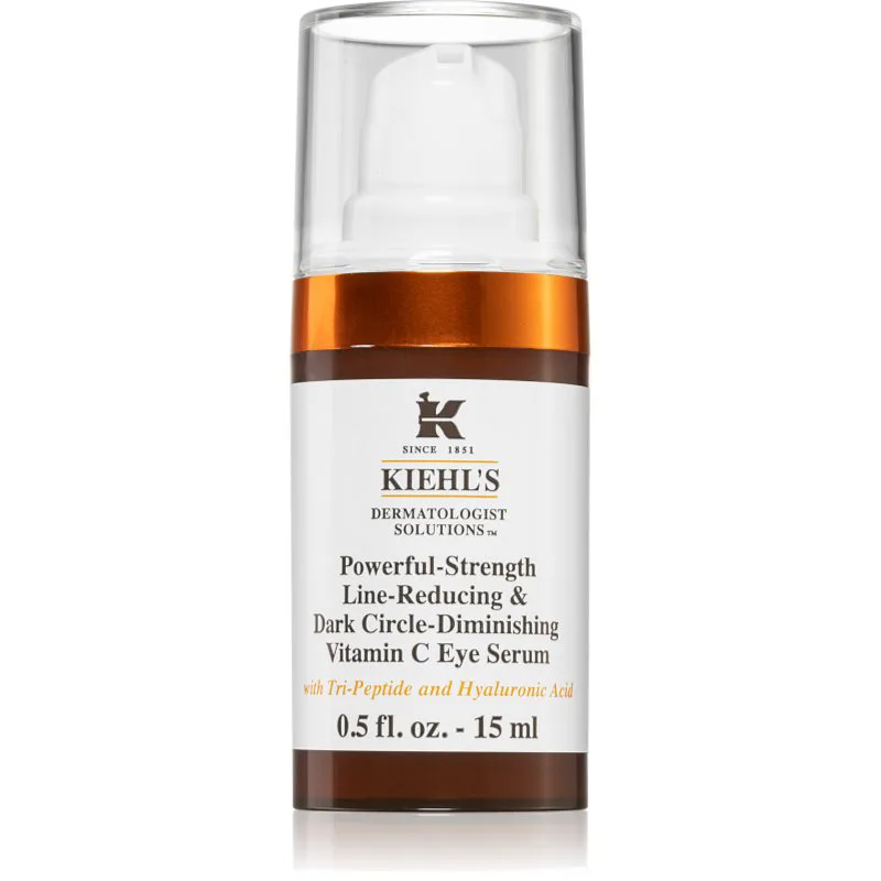 Kiehl's Dermatologist Solutions Powerful-Strength Line-Reducing & Dark Circle-Diminishing Vitamin C ορός για τα μάτια για όλους τους τύπους επιδερμίδα