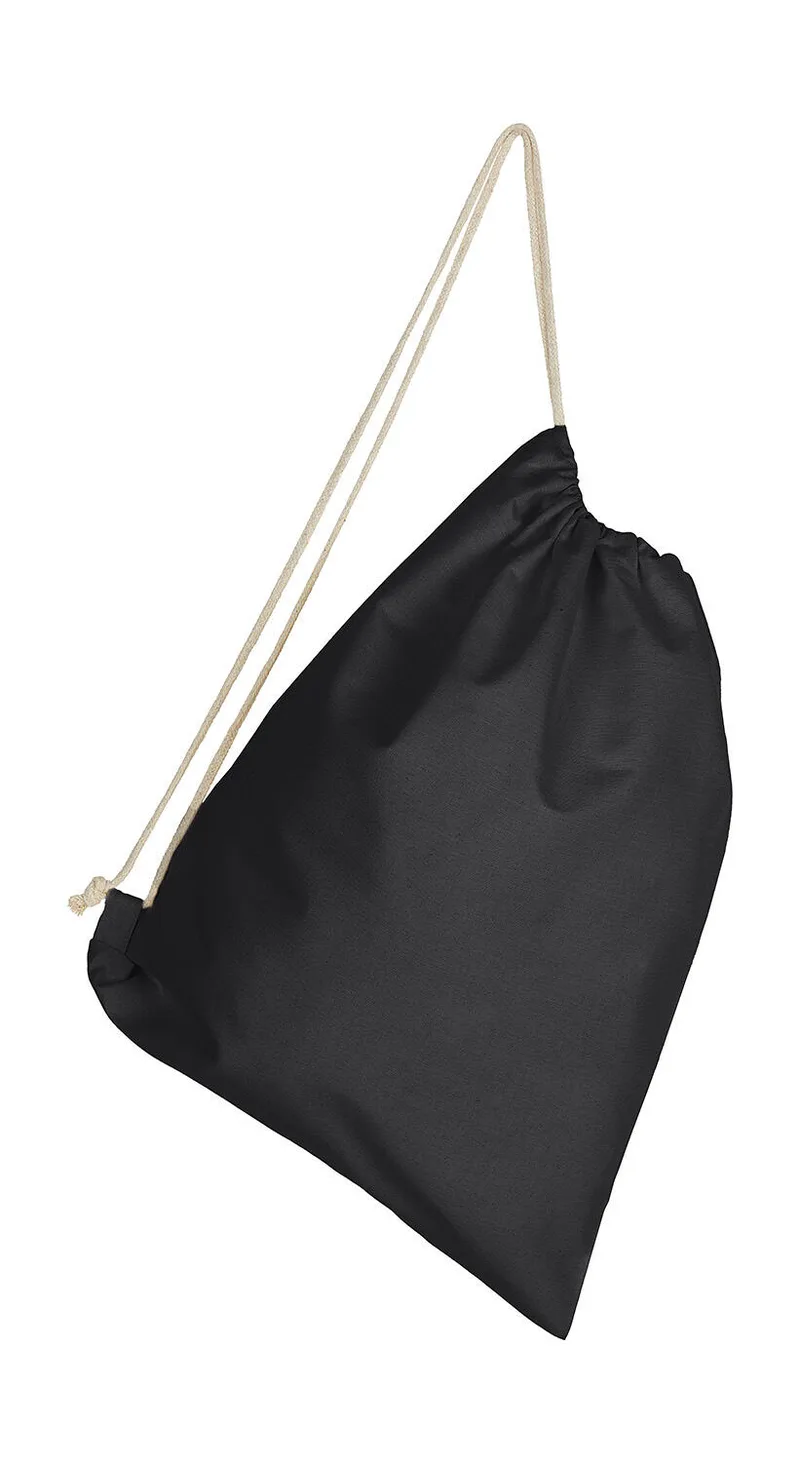 Τσάντα Πουγκί Backpack-1DS SG Accessories Cotton Backpack Single Drawstring Black