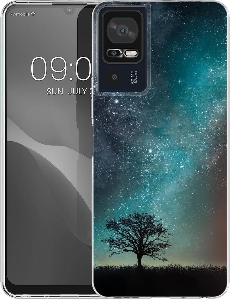 KWmobile Θήκη Σιλικόνης TCL 40 SE - Cosmic Nature / Blue / Grey / Black (61585.01)