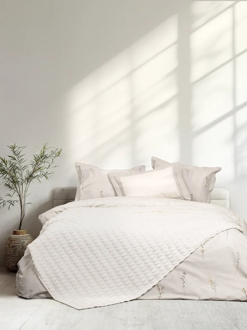Κουβέρτα Υπέρδιπλη Nima Savara Ivory 220x240