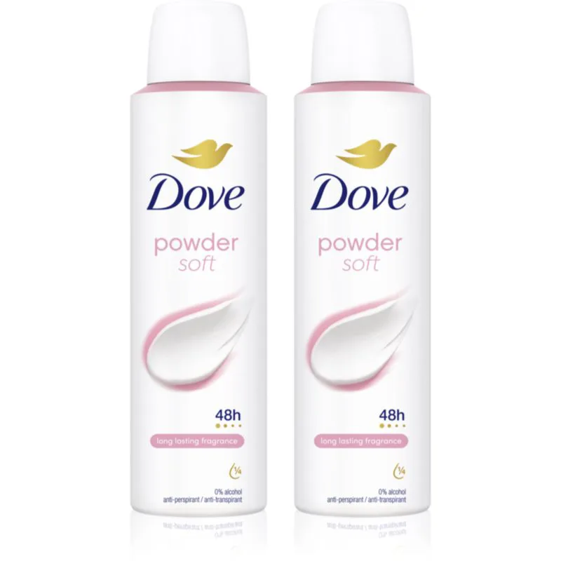 Dove Powder Soft αποσμητικό σπρέι 2x150 ml