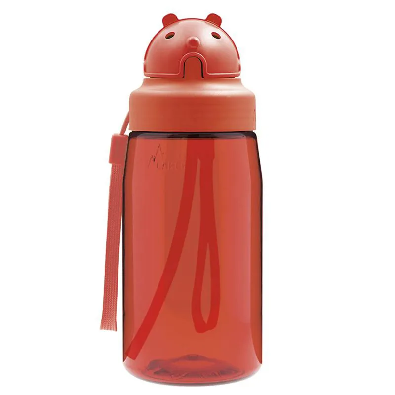 Παγούρι 450ml Με Καλαμάκι Laken Κόκκινο