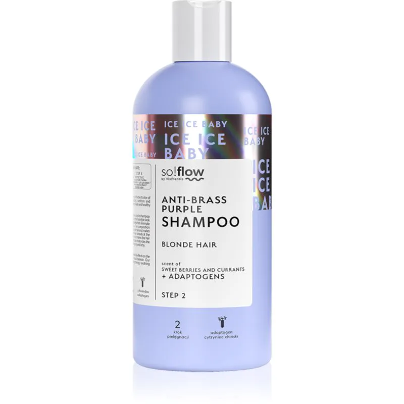 so!flow Cooling Shampoo Blonde Hair Βιολέ σαμπουάν εξουδετέρωση κίτρινων αποχρώσεων 300 ml