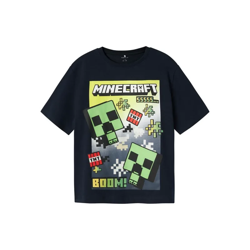 Μπλούζα μακό αγόρι Minecraft name it-13240871-Navy Blazer