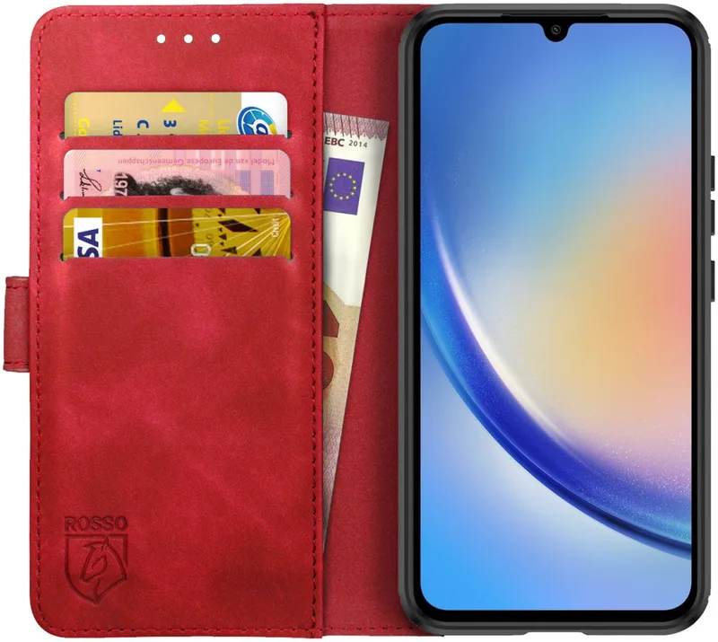Κόκκινο Element PU Θήκη Πορτοφόλι Samsung Galaxy A34 - Red (8719246377112)