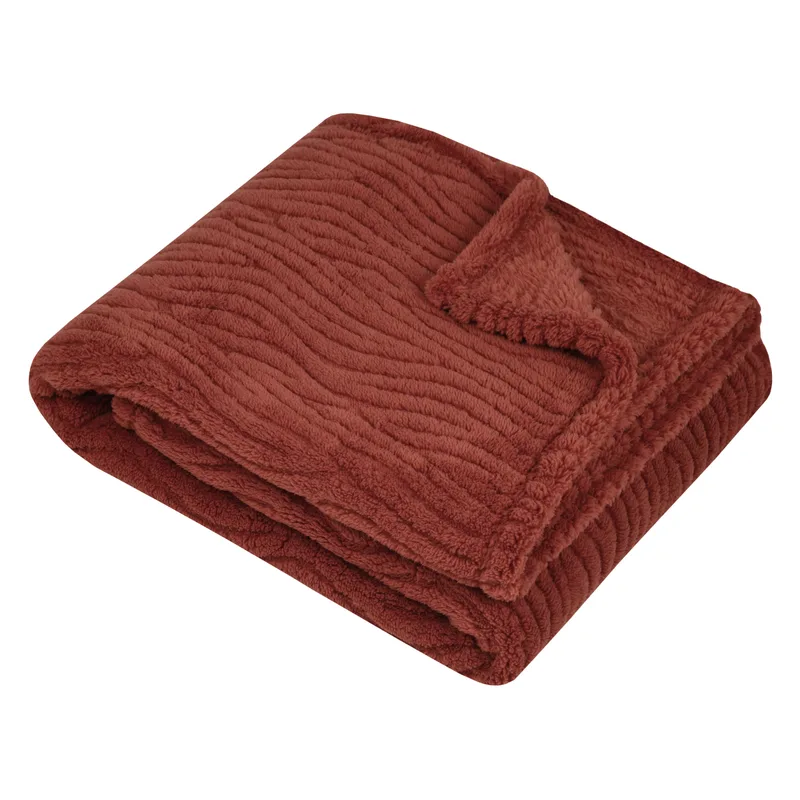 Κουβέρτα Fleece Ημίδιπλη (180x220) S-F Columbia Roux P3C684007