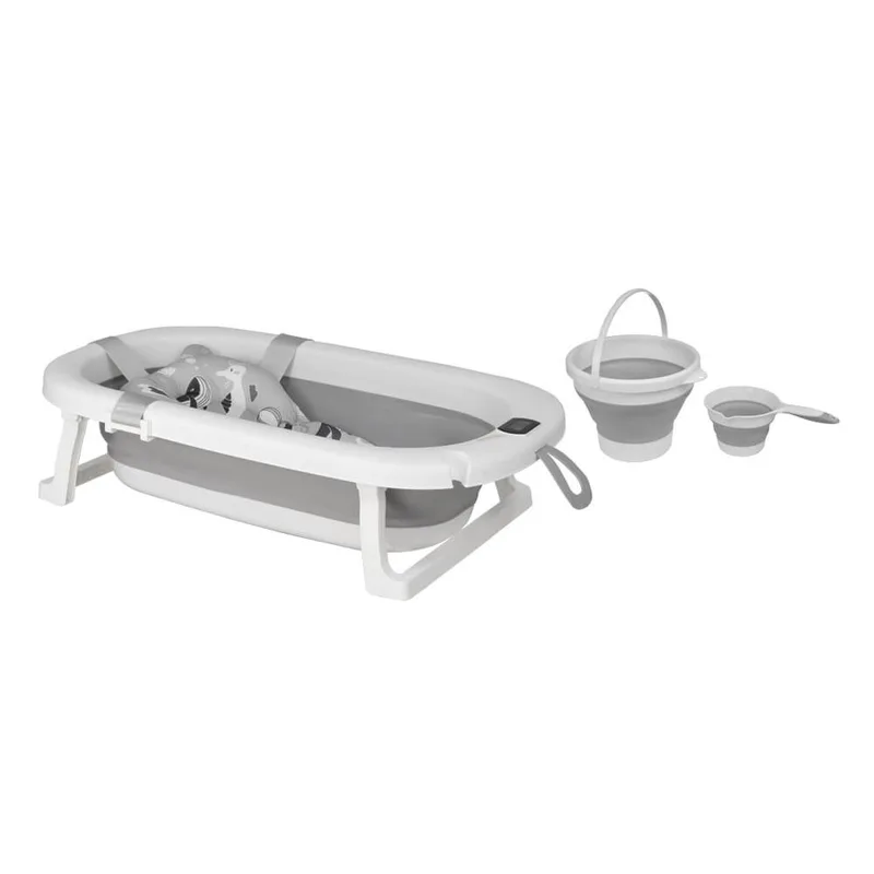 Μπανιέρα Πτυσσόμενη Bebe Stars Foldy SET με Θερμόμετρο και αξεσουάρ 26-100