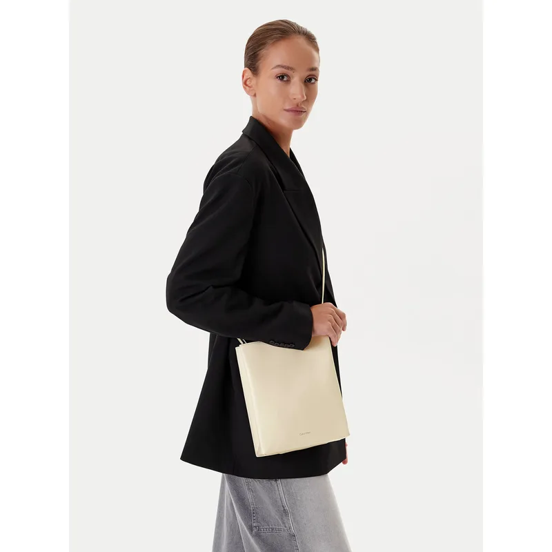 Τσάντα Calvin Klein Line Ns Crossbody Lth Bag LV04F3005G Λευκό