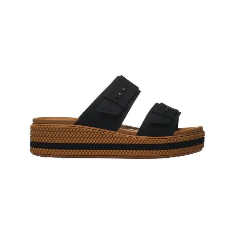 Σανδάλια με πλατφόρμα Crocs Baskets Brooklyn Woven Buckle cuir