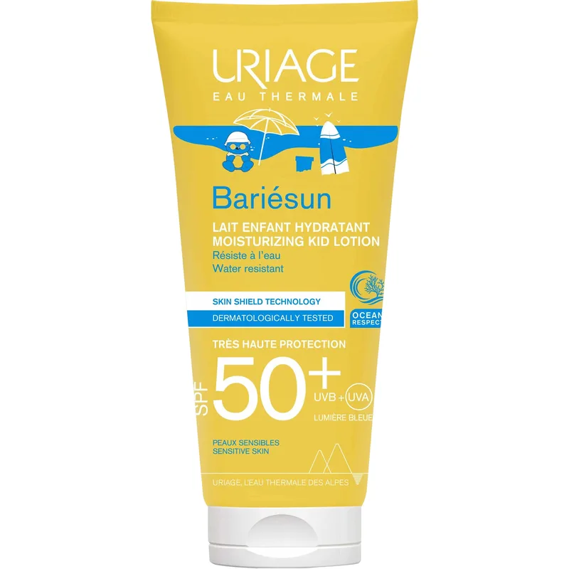 Uriage Bariesun Moisturizing Kid Lotion Spf50+ Παιδική & Ενυδατική Λοσιόν Προσώπου Πολύ Υψηλής Αντηλιακής Προστασίας, Κατάλληλη για Ευαίσθητες Επιδερμίδες 100ml
