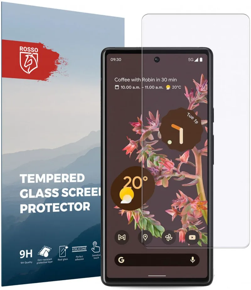 Tempered Glass Google Pixel 6 Κόκκινο Αντιχαρακτικό Γυαλί Προστασίας Οθόνης - Clear (8719246466892)