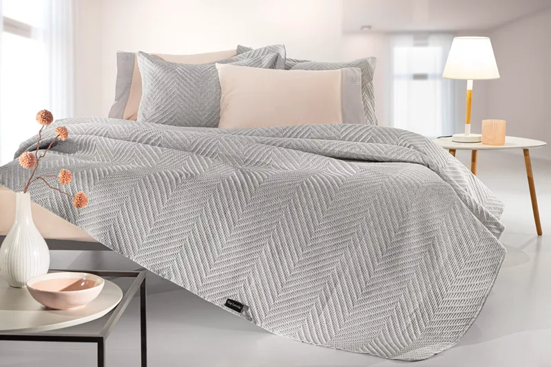 Σετ Κουβερλί Microfiber Υπέρδιπλο 220x240εκ. Hamptons Grey Guy Laroche (Ύφασμα: Microfiber, Χρώμα: Γκρι, Μέγεθος: Υπέρδιπλα) - Guy Laroche - 5206480675515