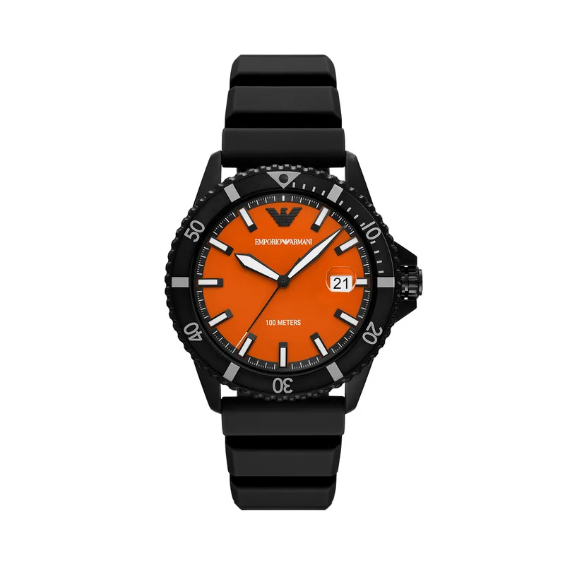 Ρολόι Emporio Armani World Explorer AR11684 Μαύρο