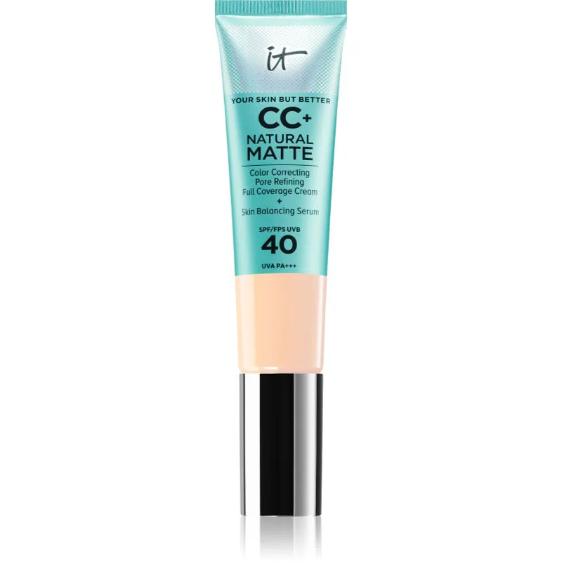 IT Cosmetics Your Skin But Better CC+ Natural Matte CC κρέμα για ματ εμφάνιση SPF 40 Fair Μπεζ 32 ml
