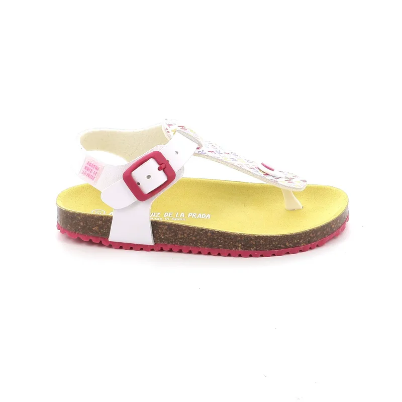 Παιδικό Πέδιλο για Κορίτσι Agatha Ruiz De La Prada Sandalia Bio Fun Together Χρώματος Λευκό 242944-A