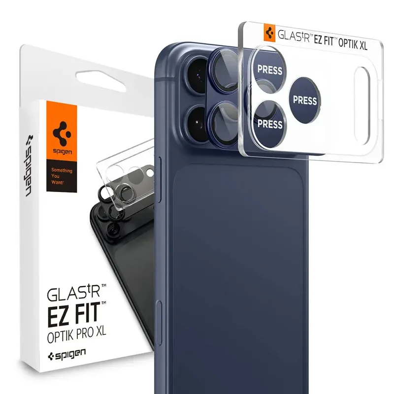 Spigen Glass tR EZ Fit Optik ProXL Blue iPhone 17 Pro Max