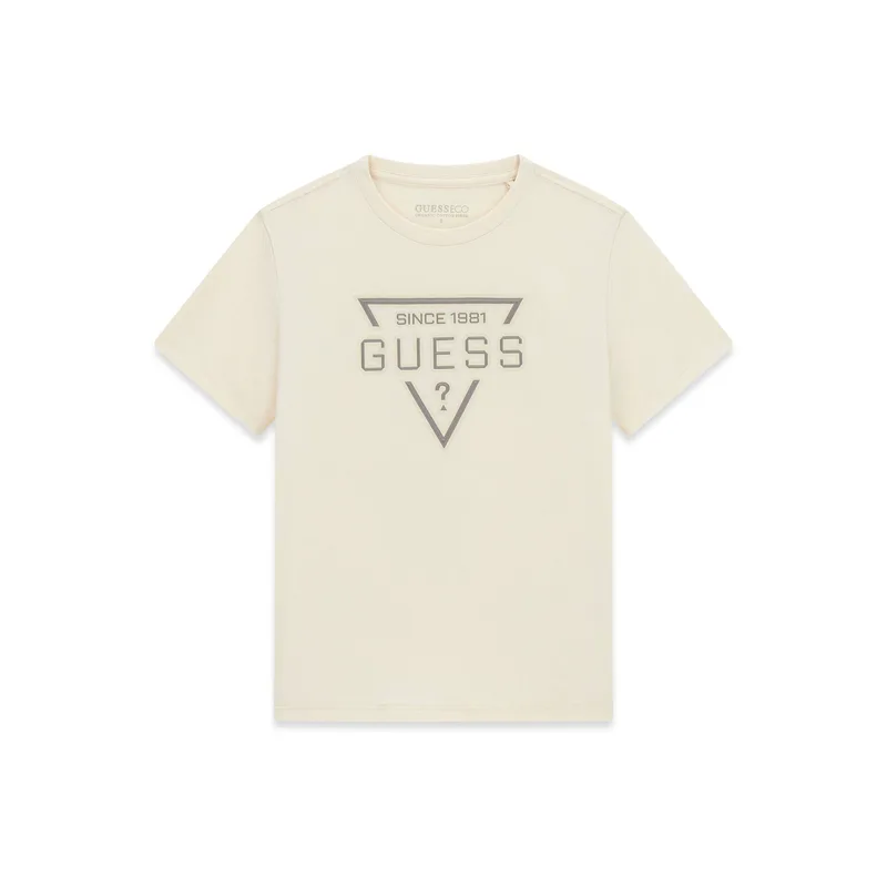 Guess T-Shirt L6RI30 I3Z14 Μπεζ Regular Fit