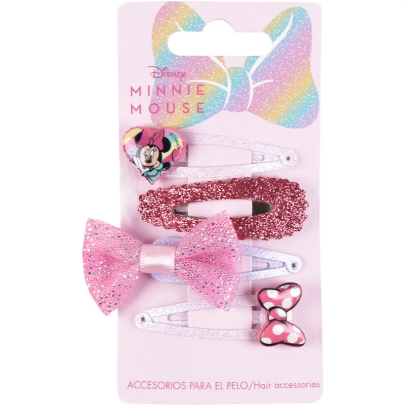 Disney Minnie Hair Accessories κλιπ για τα μαλλιά για παιδιά 4 τμχ