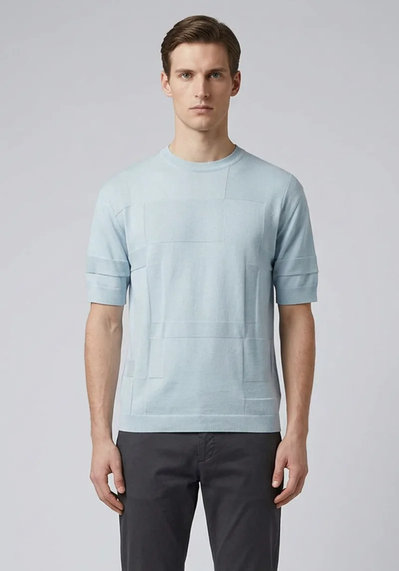 Hamaki Ho Μπλούζα Knitted Jersey - ME3209H Ciel