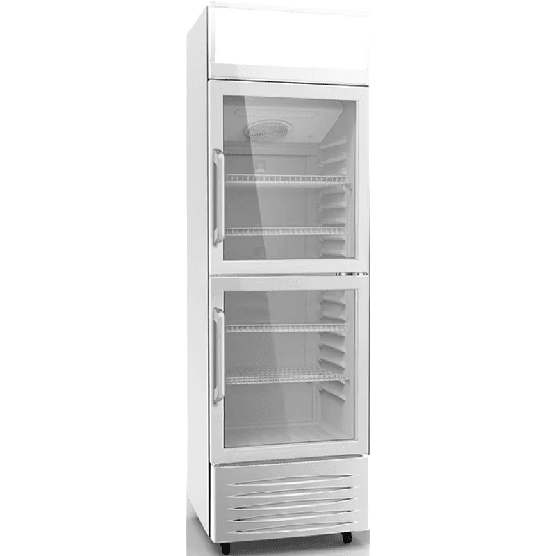 Crown SC340.2 Ψυγείο Βιτρίνα Διπλό Υ197.2xΠ58xΒ60cm 325lt SC340.2