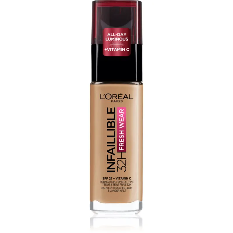 L’Oréal Paris Infaillible 32H Fresh Wear μακράς διαρκείας ρευστό μεικ απ απόχρωση 235 Honey 30 ml