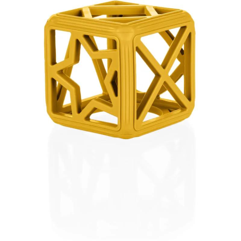 Zopa Silicone Teether Square μασητικό 0 m+ Mustard Yellow 1 τμχ