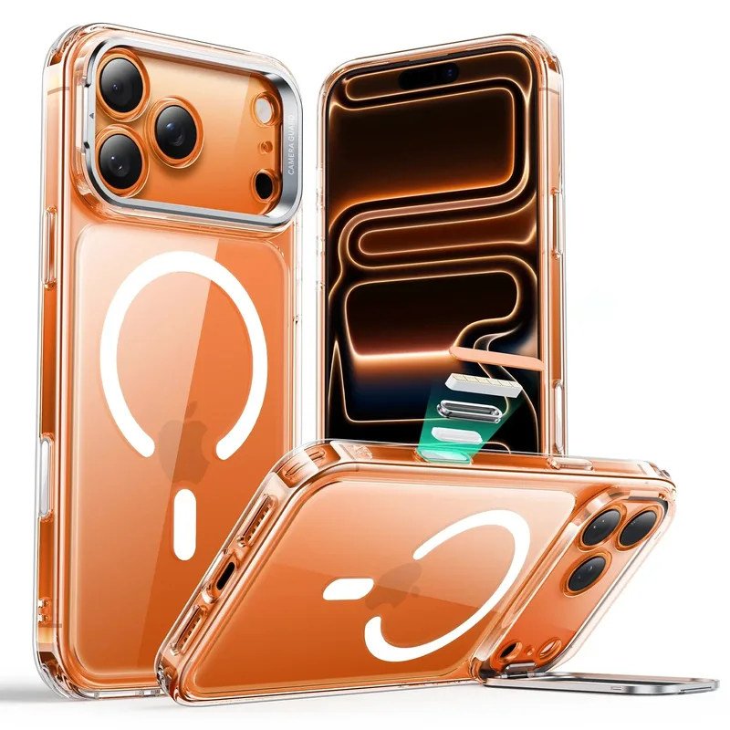 Θήκη ESR Classic Hybrid with Stash Stand (Camera Control Button) HaloLock MagSafe Clear iPhone 17 Pro