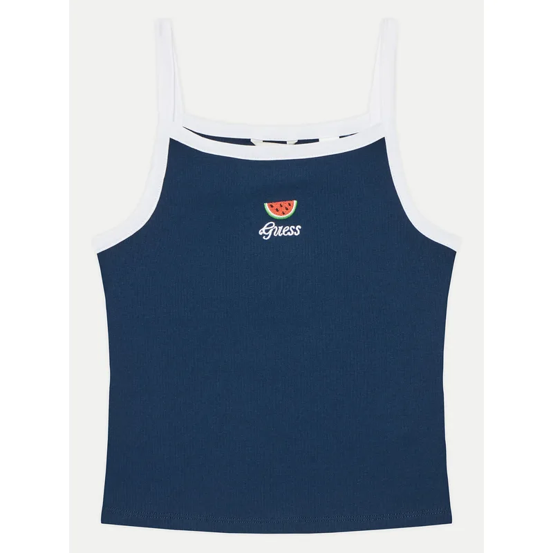Guess Τοπ J5GI07 KCU20 Μπλε Slim Fit