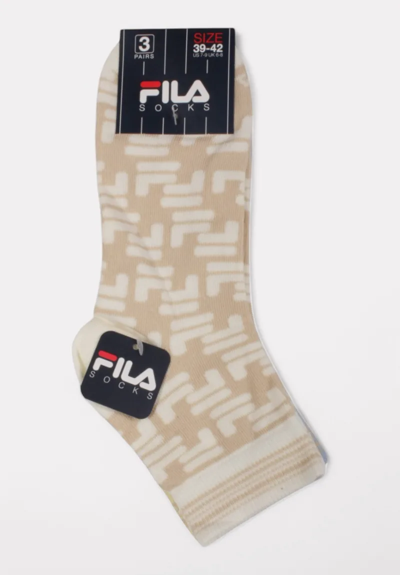 Fila Quarter Socks F3613 Summer - 3 τεμάχια F3613-146-Πολύχρωμο