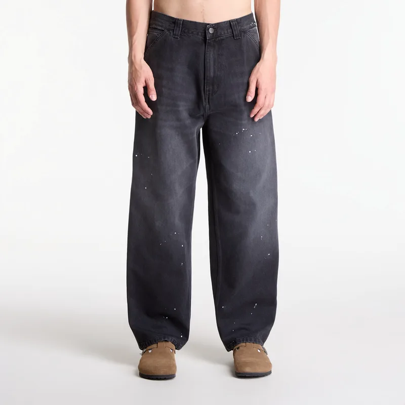 Τζιν Carhartt WIP OG Single Knee Pant Black Destroy Wash, Splatter XS