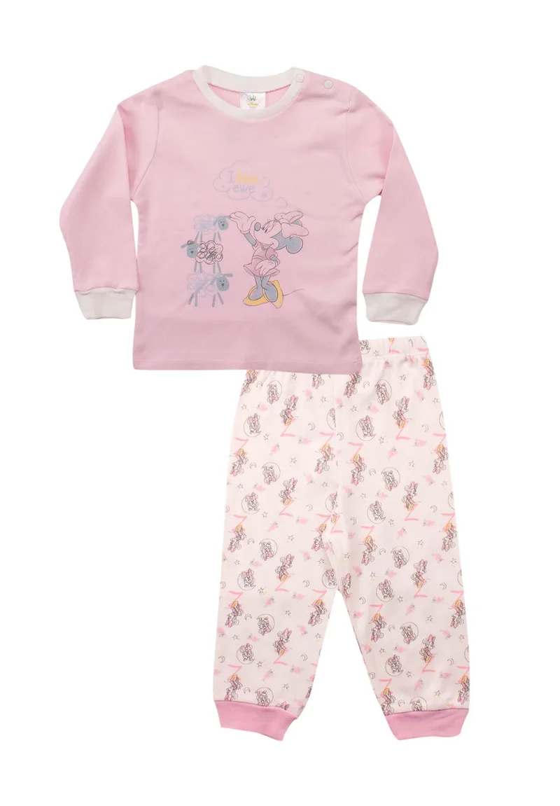 Πιτζάμα βρεφική Ρόζ Sleepy Minnie W21MN09354