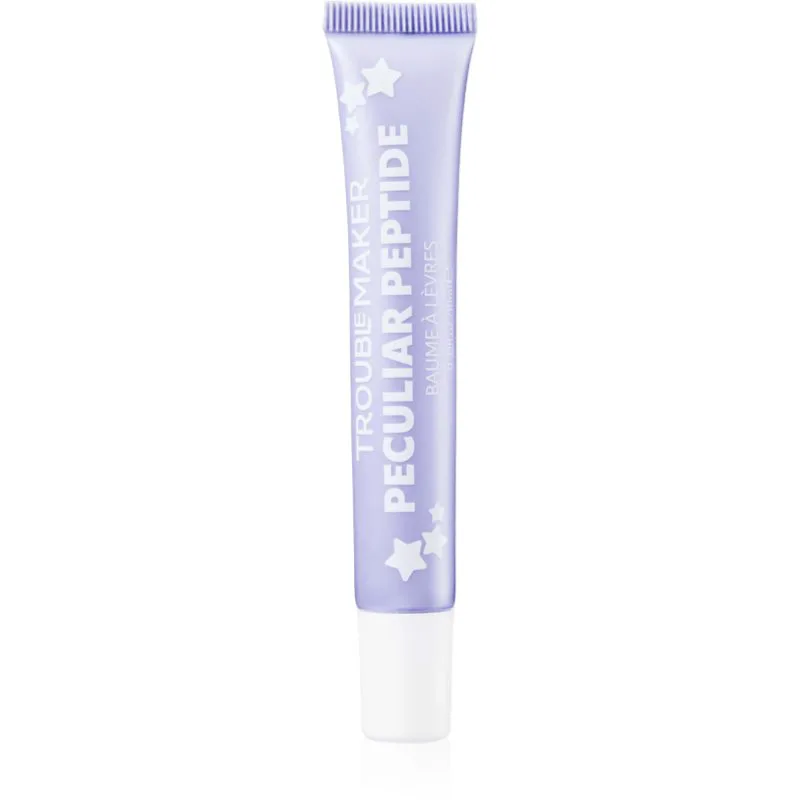 Trouble Maker Peculiar Peptide Βάλσαμο για χείλη αστραφτερό απόχρωση Blueberry Muffin Lilac 10 ml