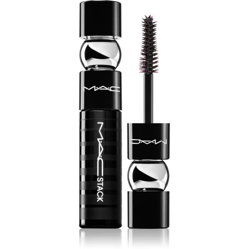 MAC Cosmetics MACStack Mascara Superstack Mega Brush μάσκαρα για όγκο και επιμήκυνση μίνι απόχρωση Black 8 ml