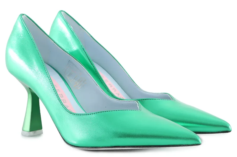 Γόβα Chiara Ferragni Mirror Party Pumps CF3016_027-LAMINATED GREEN Γυναικείο