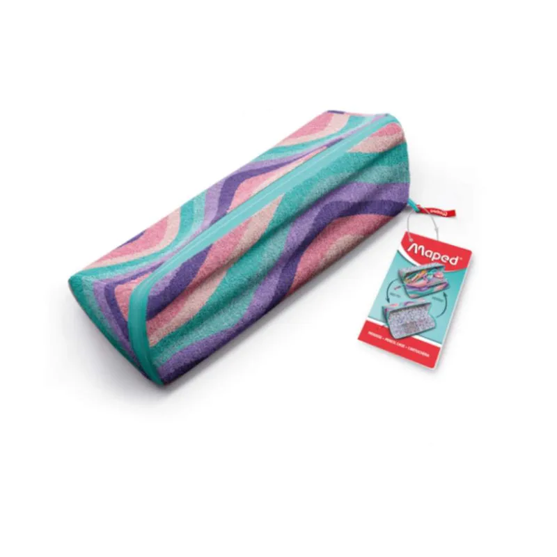 Κασετίνα Βαρελάκι Maped Pastel Softy Waves 931913