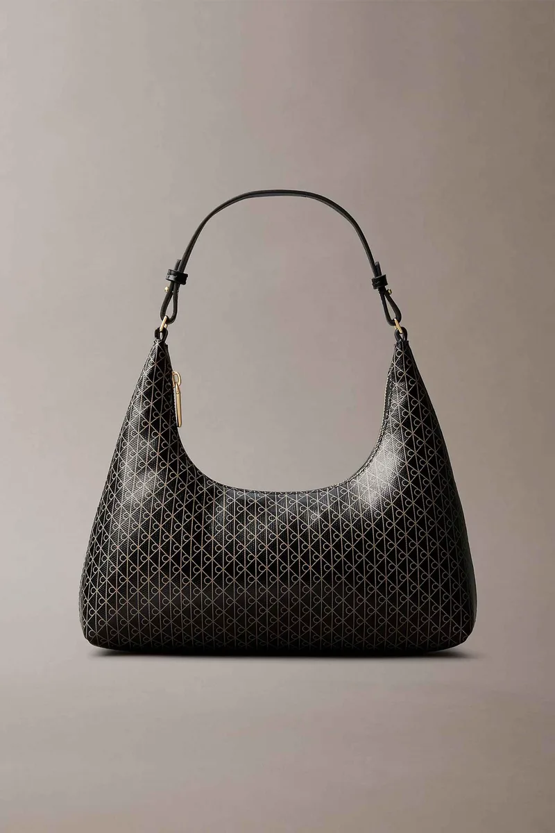 Calvin Klein Jeans γυναικεία τσάντα ώμου με all-over monogram - LV04F3298G Μαύρο