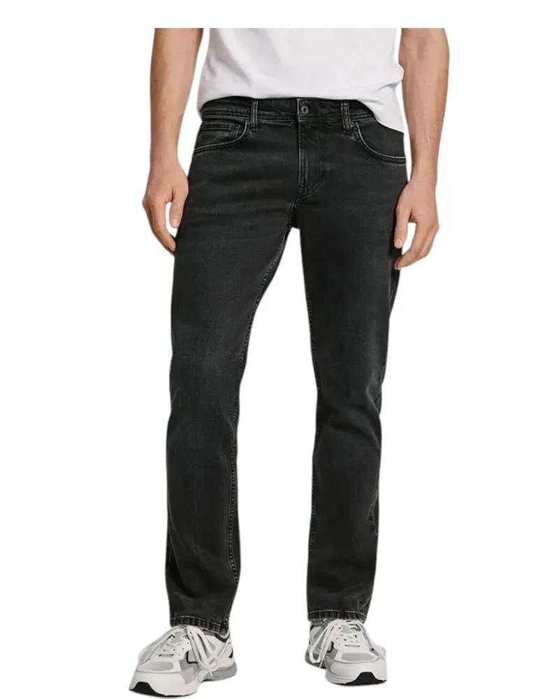 Pepe Jeans Παντελόνι Ανδρικό Straight Fit Jeans PM207393-000 Μαύρο